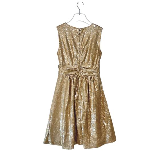 Eva Mendes Lisa Mini Dress in Gold Sequins Size XS - Picture 3 of 5